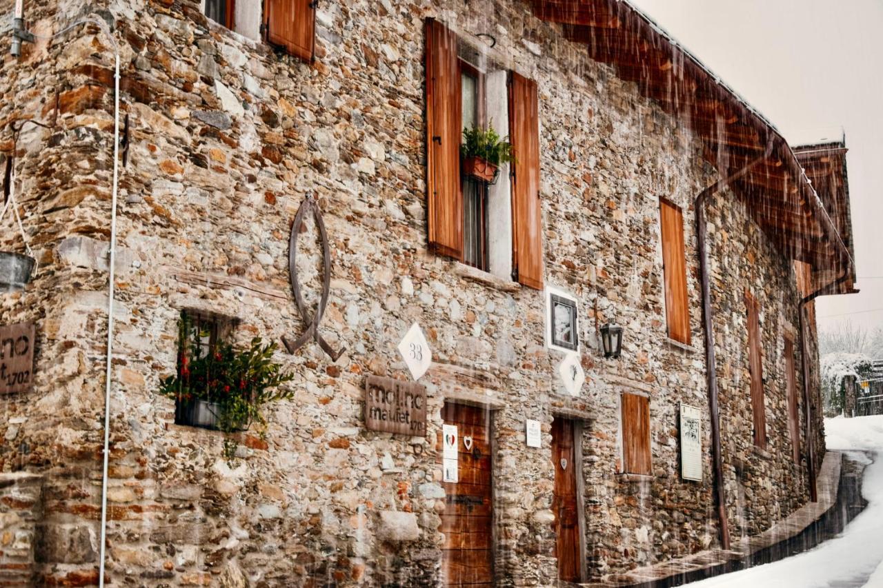 La Roggia - Lake Como Heritage Home In Molino Maufet Watermill - Patio On The Garden Colico Bagian luar foto